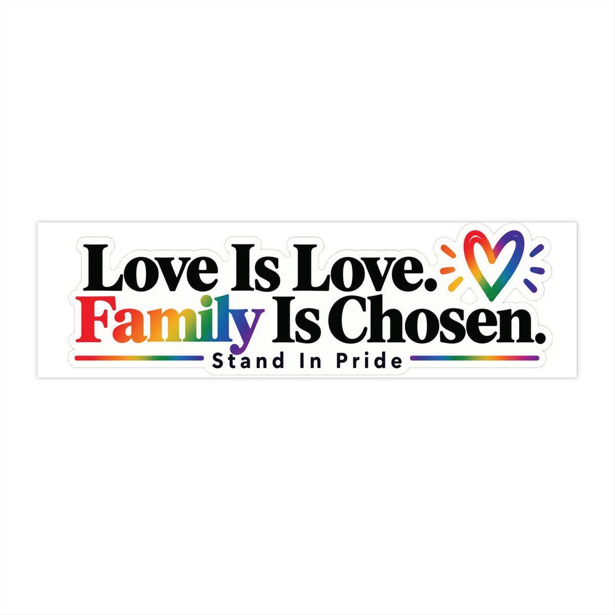 Love is Love Bumper Sticker