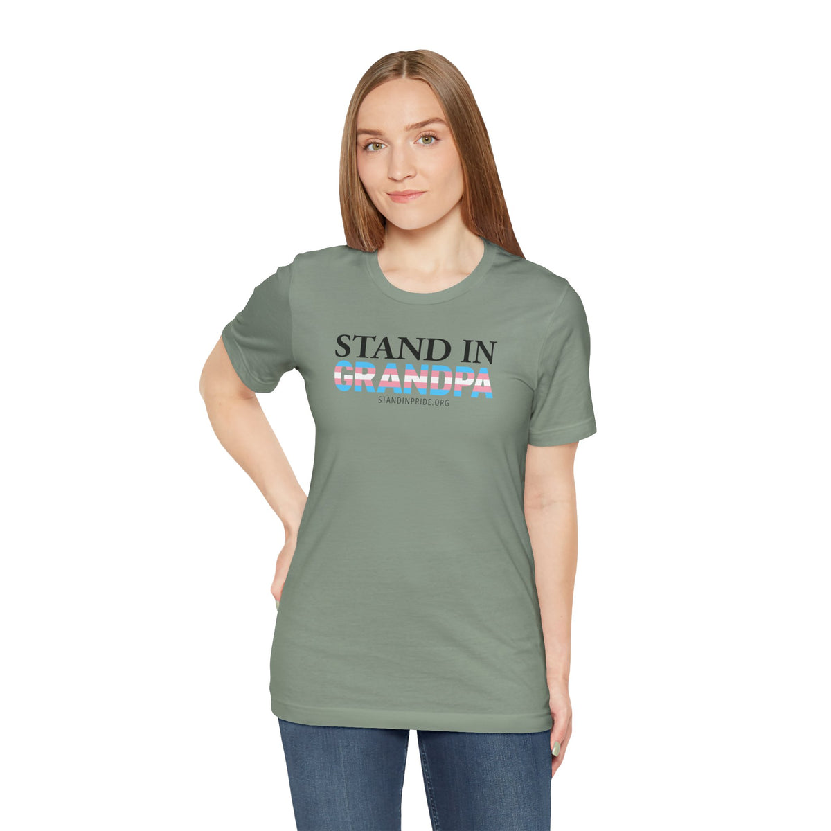 Stand In Grandpa - Trans Pride Tee